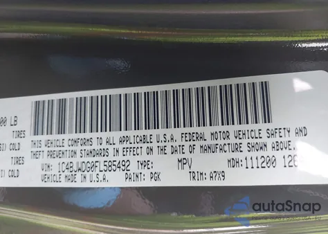 2015 Jeep Wrangler Unlimited Sport из США, поврежденный, VIN 1C4BJWDG0FL585492